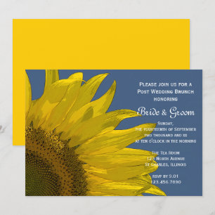 Convite Café da Manhã de Casamento de Jardim Amarelo de Gi