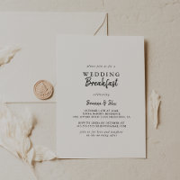 Café da Manhã de Casamento Moderno