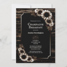 Café da manhã de Champanhe Floral Russo Wood Count