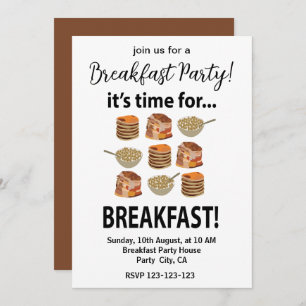 Convite Café Da Manhã É Hora Do Café Da Manhã