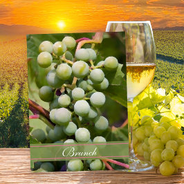 Convite Café da Manhã Pós-Casamento no Vinhedo de Uvas Ver
