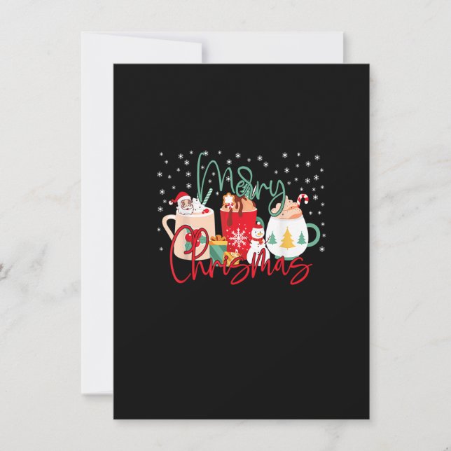 Convite Café De Natal Engraçado Para Mulheres Doces De Inv (Frente)