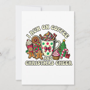 Convite Café De Presente Xmas E Saúde De Natal