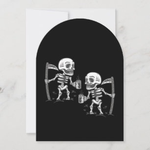 Convite café esquelético da serpente-seca assustadora do h