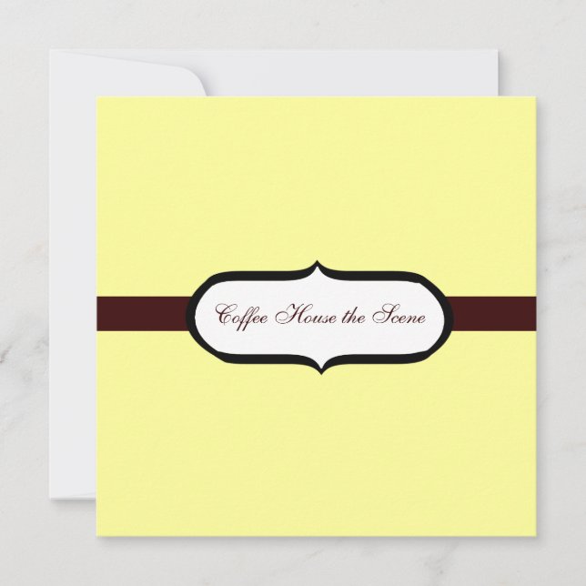 Convite Café House (Frente)