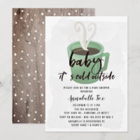 Café Mug Bebê É Frio Fora Do Chá de fraldas