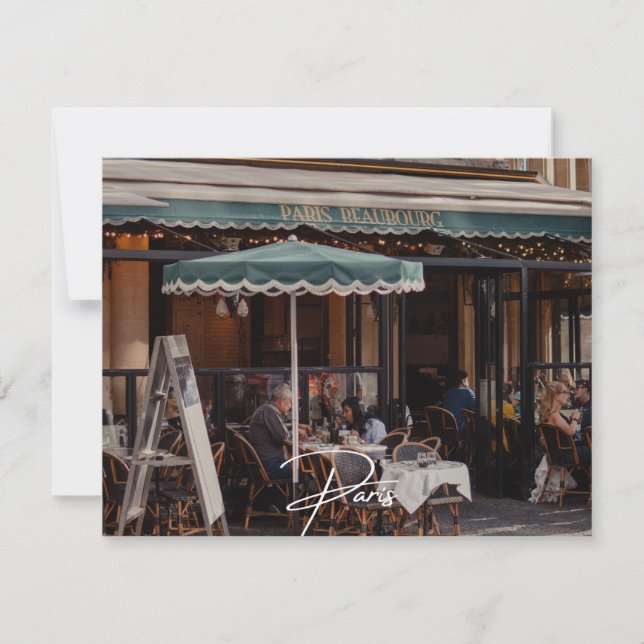 Convite Café Paris (Paris) (Frente)