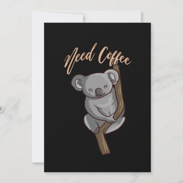 Convite Café - Preciso de Café (Frente)