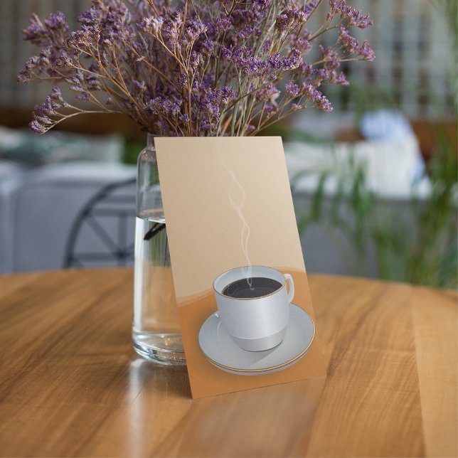 Convite Café quente vapor (Criador carregado)