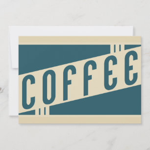 Convite café retrô