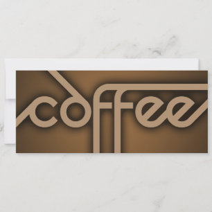 Convite CAFÉ sombra (personalizável por cor)