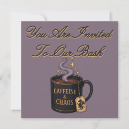 Convite Cafeína e Caos