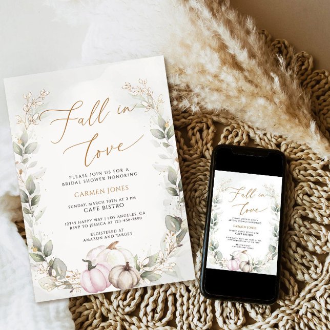 Convite Cai no Chá de panela de amor, Abóbora (Criador carregado)