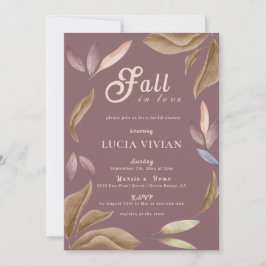 Convite Cair No Amor A Aquarela Deixa Chá de panela