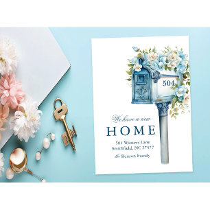 Convite Caixa de Correio Floral Nova Casa Mudamos
