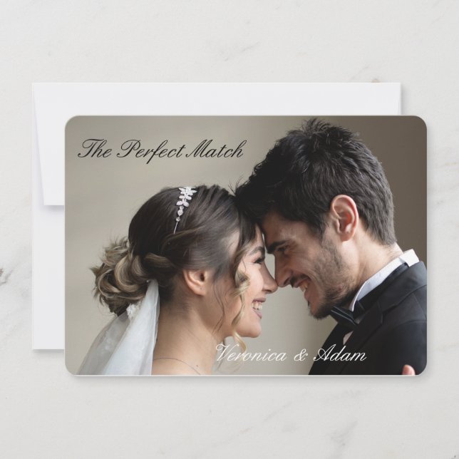 Convite Caixa de Fósforos de Casamento – Casal Perfeito Ed (Frente)