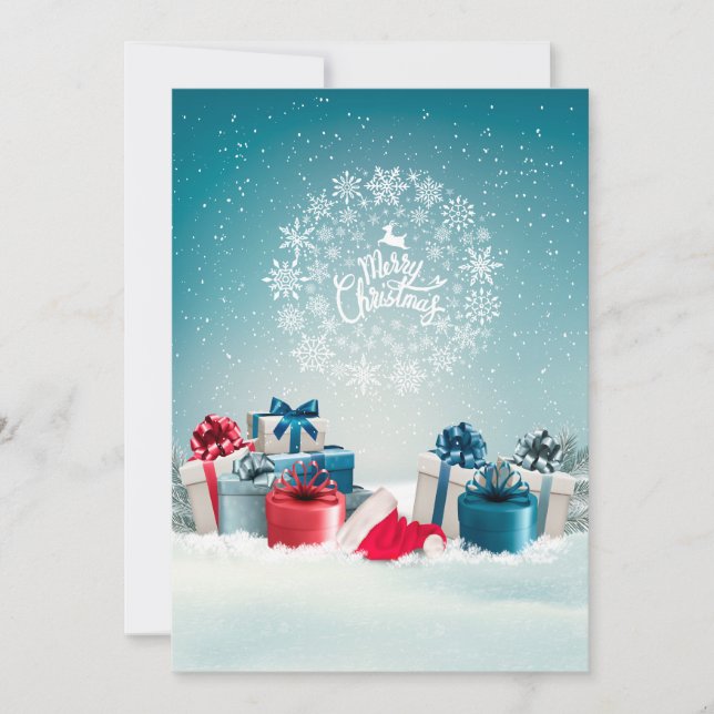 Convite Caixa de Natal (Frente)