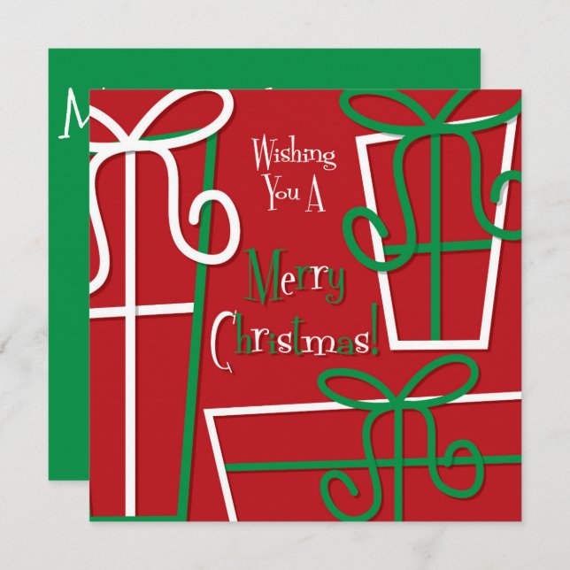 Convite Caixa de presentes engraçada (Frente/Verso)