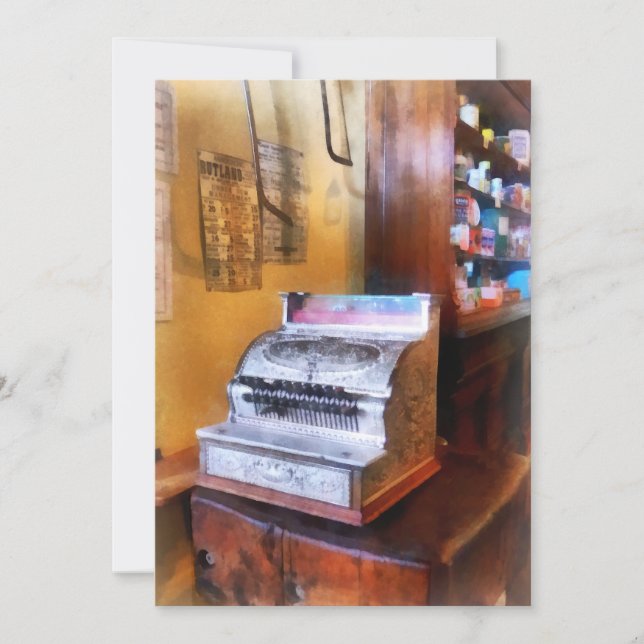 Convite Caixa Registradora de Mercearia (Frente)