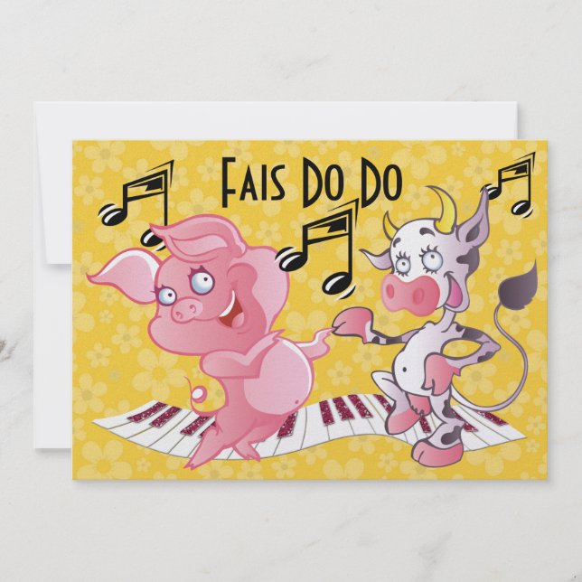 Convite Cajun - Fais Do Do - Partido (Frente)