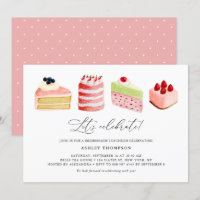 Cakes de Watercolor Bridesmaids Luncheon