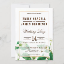Convite Cala Lily Wedding