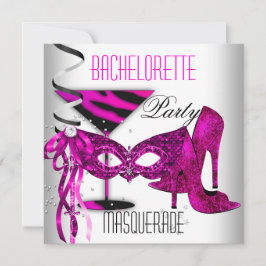 Convite Calçados brancos de alto salto, Mascarada