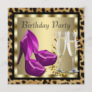 Convite Calçados de alto calcanhar Festas de aniversário-l
