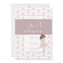 calçados de Ballerina rosa ilusima primeiro aniver