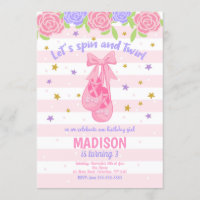 Calçados do convite/balé do aniversário da