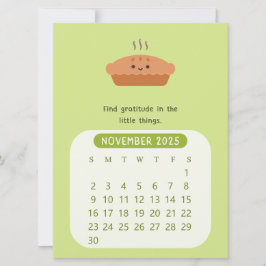 Convite Calendário Mensal de Motivação de Novembro de 2025