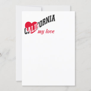 Convite Califórnia, meu amor