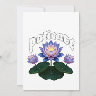 Convite Caligrafia Árabe Sabr Paciência - Flor de Lótus Ze