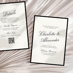 Convite Caligrafia Clássica Casamento Dinheiro Antigo