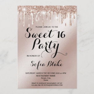 Convite Caligrafia de Folha de Ouro Trendy Lúxury Derruban