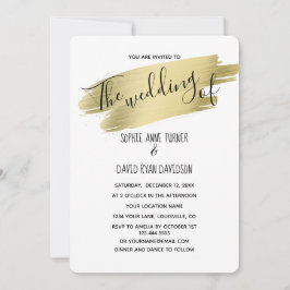 Convite Caligrafia, Dourada caligrafia