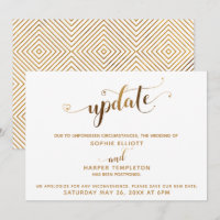 Caligrafia Dourada de Corações Pós-Ponta de Casame