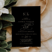 Caligrafia Dourada romântica | Casamento por Monog