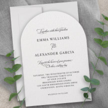 Caligrafia Elegante Casamento Arco Preto Branco