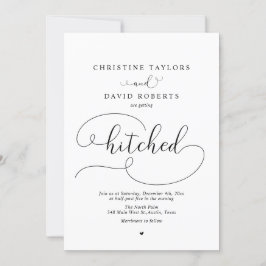 Convite Caligrafia Elegante, Enganando-Se