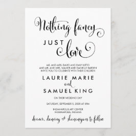 Convite Caligrafia meridional nada de Rico apenas ama engr