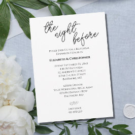 Convite Caligrafia Minimalista Ensaio de Casamento