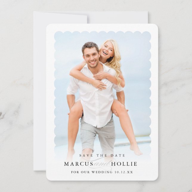 Convite Caligrafia minimalista MODERNA DO noivado (Frente)