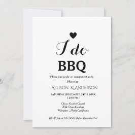 Convite Caligrafia moderna eu faço festa de noivado churra