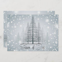 Caligrafia Moderna Temporada de Alegria Árvores de