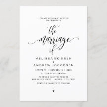 Caligrafia Negra Moderna, Casamento