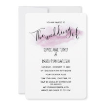 Caligrafia Pink Watercolor Casamento