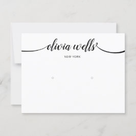 Convite Caligrafia Preto - Vídeo Grande Orelha Branco