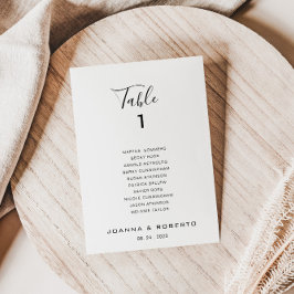 Convite Caligrafia Quadro Formal Número 1 Gráfico de Lugar