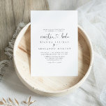 Convite Caligrafia Rico Roteiro Nuestra Boda Wedd<br><div class="desc">Este convite de casamento da nuestra de rico de caligrafia é perfeito para um casamento minimalista. O design simples e elegante apresenta a tipografia de scripts clássicos e ricos em preto e branco.</div>